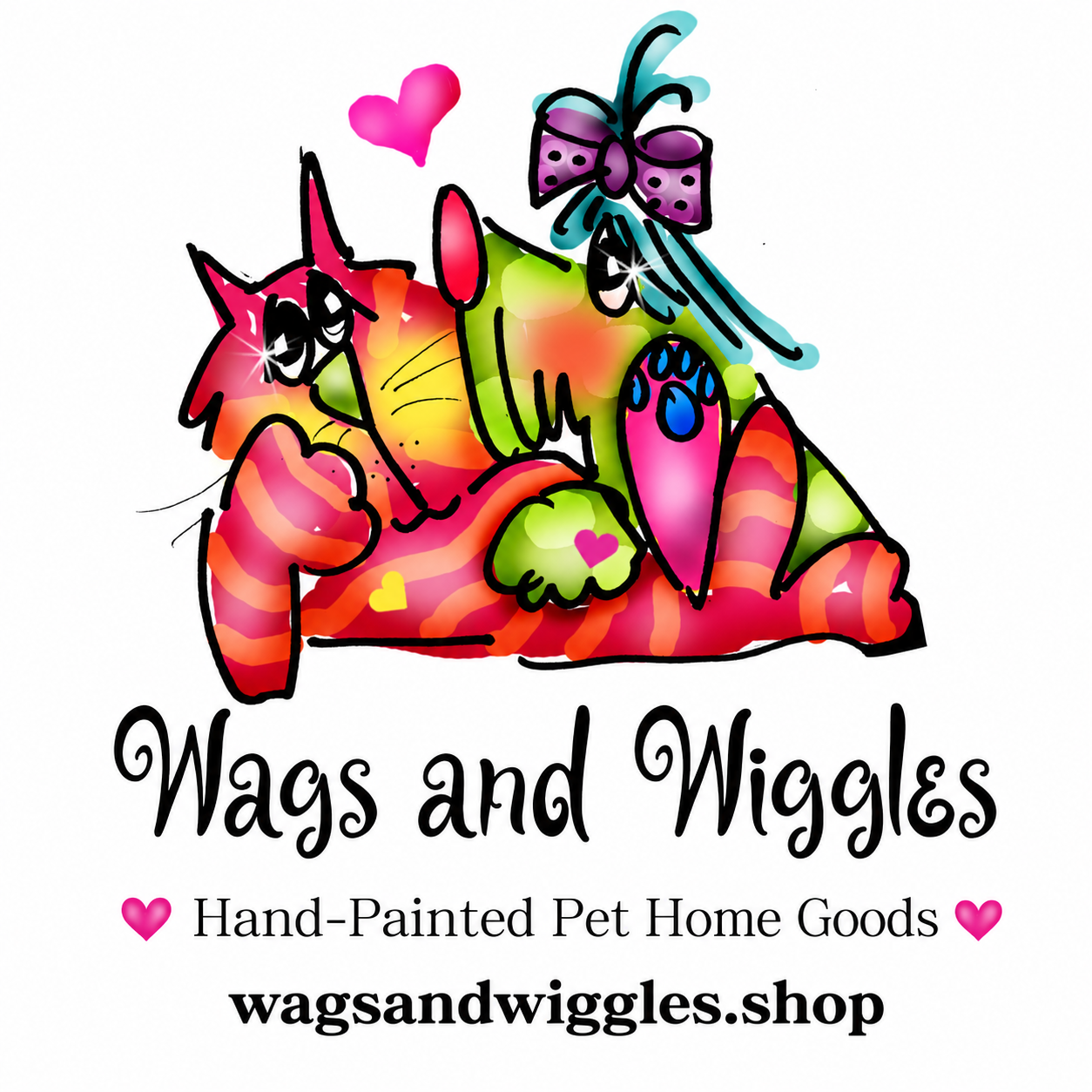 Wags and Wiggles — Hand-Painted Pet Home Goods